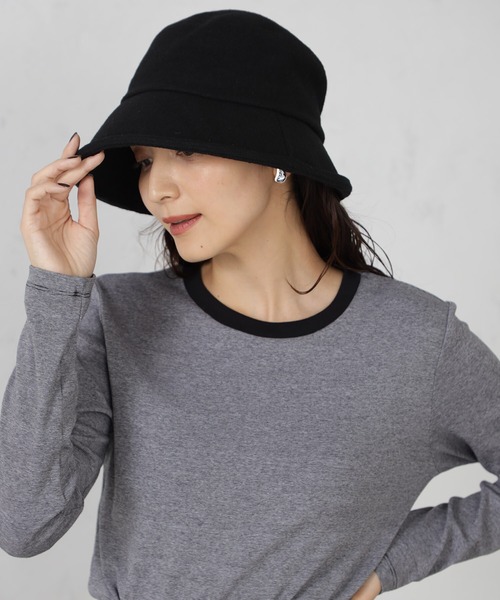 FOUND GOOD（ファウンドグッド）の「アッタカハット（ハット・レディース・ブラック/グレー系5/ブラウン系8/ベージュ/レッド系5/グレー系8・FREE）」の7枚目の写真