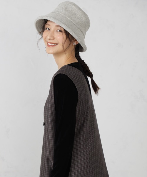 FOUND GOOD（ファウンドグッド）の「アッタカハット（ハット・レディース・ブラック/グレー系5/ブラウン系8/ベージュ/レッド系5/グレー系8・FREE）」の9枚目の写真