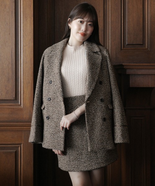 Hemingway Check Tweed skirt のみ Hemingway Check Tweed Skirt（スカート）｜Her lip to（ハー