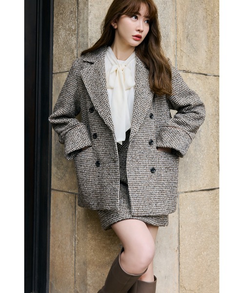 Hemingway Check Tweed skirt のみ Hemingway Check Tweed Skirt（スカート）｜Her lip to（ハー