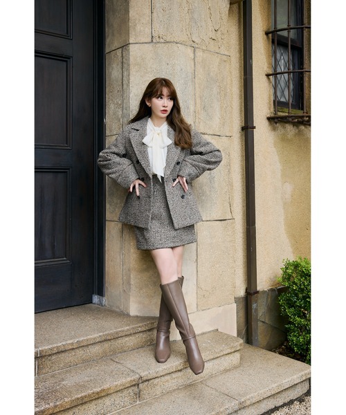 Hemingway Check Tweed skirt のみ Hemingway Check Tweed Skirt(スカート)|Her lip to(ハー