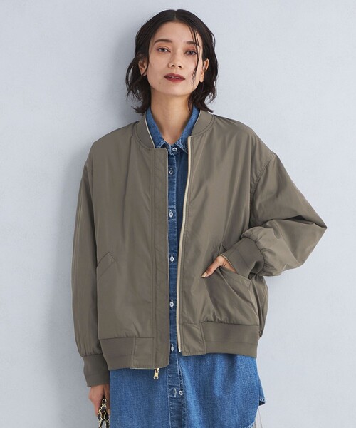 【セール】［size SHORTあり］リバーシブル MA-1 ブルゾン -ウォッシャブル・撥水-（MA-1）｜green label relaxing（グリーンレーベルリラクシング）
