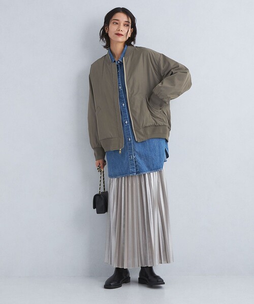 【セール】［size SHORTあり］リバーシブル MA-1 ブルゾン -ウォッシャブル・撥水-（MA-1）｜green label relaxing（グリーンレーベルリラクシング）