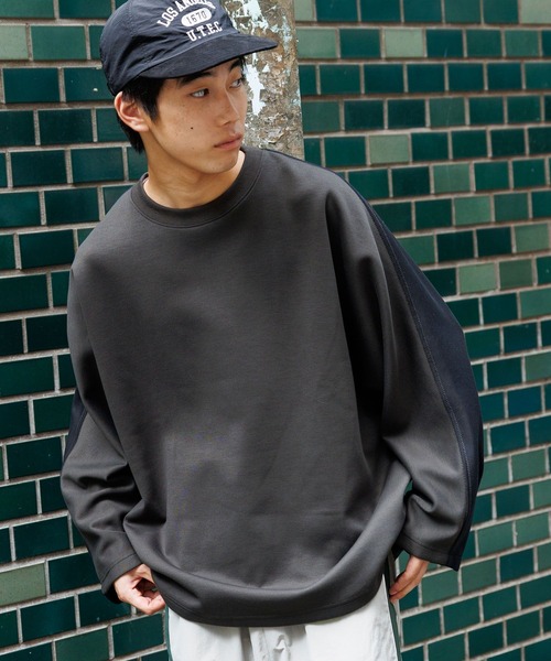 niko and...(ニコアンド)の「BIG刺繍切り替えキャップ(キャップ・メンズ・ネイビー/ベージュ/ブラック・FREE)」の6枚目の写真