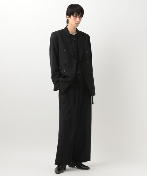 BLAYMORE（ブレイモア）の「【BLAYMORE】MATOI Double Shape Jacket（テーラードジャケット・メンズ・ブラック/ベージュ・MEDIUM/SMALL）」の5枚目の写真