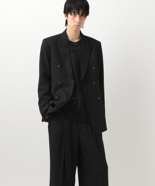 BLAYMORE（ブレイモア）の「【BLAYMORE】MATOI Double Shape Jacket（テーラードジャケット・メンズ・ブラック/ベージュ・MEDIUM/SMALL）」の6枚目の写真