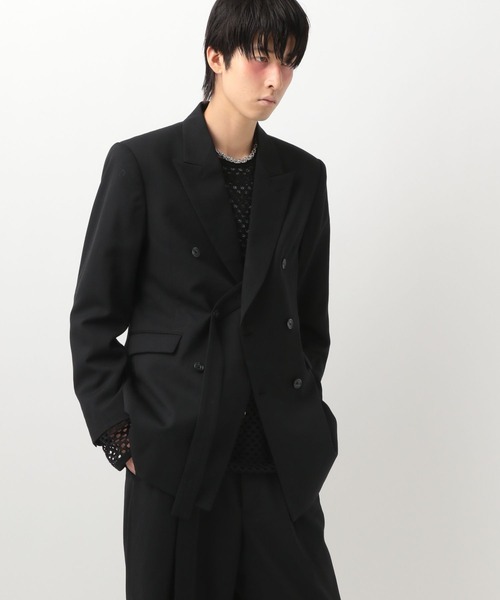 BLAYMORE（ブレイモア）の「【BLAYMORE】MATOI Double Shape Jacket（テーラードジャケット・メンズ・ブラック/ベージュ・MEDIUM/SMALL）」の8枚目の写真