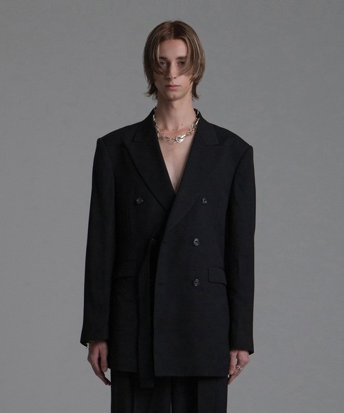 BLAYMORE（ブレイモア）の「【BLAYMORE】MATOI Double Shape Jacket（テーラードジャケット・メンズ・ブラック/ベージュ・MEDIUM/SMALL）」の11枚目の写真