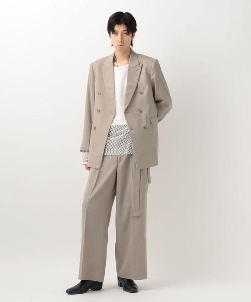 BLAYMORE（ブレイモア）の「【BLAYMORE】MATOI Double Shape Jacket（テーラードジャケット・メンズ・ブラック/ベージュ・MEDIUM/SMALL）」の14枚目の写真