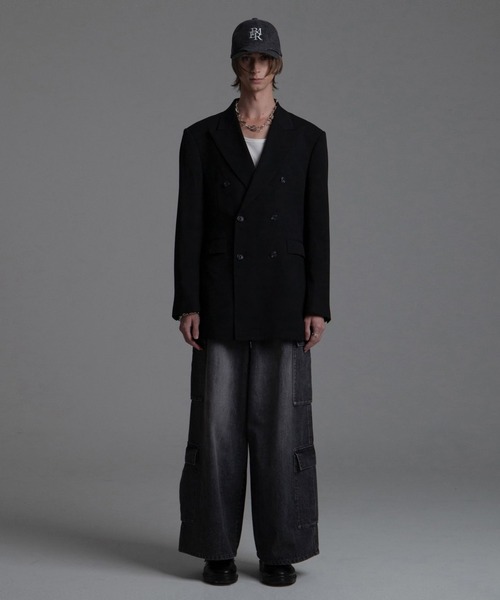 BLAYMORE（ブレイモア）の「【BLAYMORE】MATOI Double Shape Jacket（テーラードジャケット・メンズ・ブラック/ベージュ・MEDIUM/SMALL）」の10枚目の写真