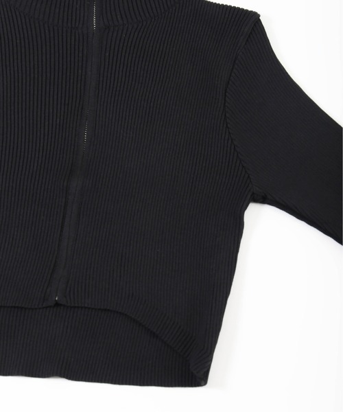 PHILLY（フィリー）の「【PHILLY】Wコンパクトジップカーディガン（カーディガン/ボレロ・レディース・グレー/ホワイト/ブラック・FREE）」の18枚目の写真