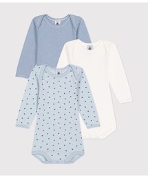 PETIT BATEAU｜プチバトーのロンパース（ボーダー柄）通販