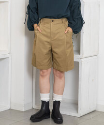 ワイドタックハーフパンツ