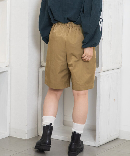 POU DOU DOU（プードゥドゥ）の「ワイドタックハーフパンツ（その他パンツ・レディース・キナリ/モカ/ダークグレー・M）」の5枚目の写真