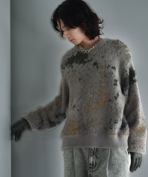 HARE | ラメアブストラクトニットプルオーバー(HARE)(ニット/セーター)