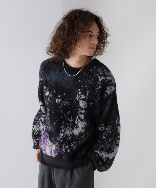 HARE◇ハレ　ハイネックニットセーター【F】ストライプ　春秋　プルオーバー jz4565-01_1.jpg