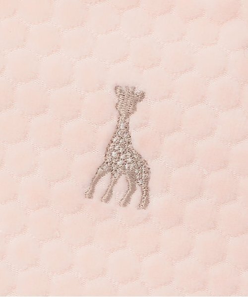 Sophie la girafe（ソフィーラジラフ）の「水玉ベロアマント（その他ベビー用品・キッズ・オフホワイト/ピンク・70-90cm）」の5枚目の写真