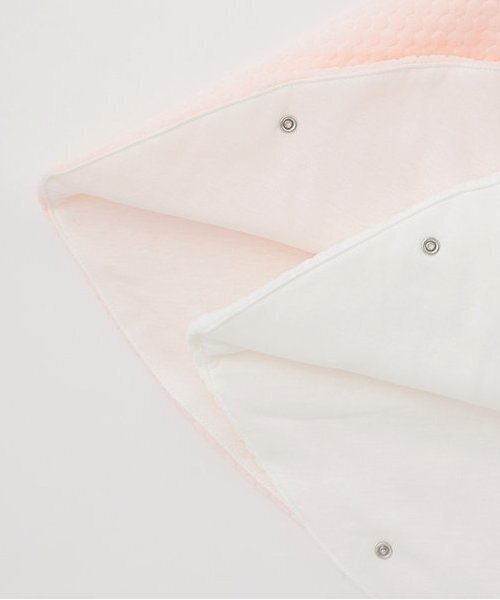 Sophie la girafe（ソフィーラジラフ）の「水玉ベロアマント（その他ベビー用品・キッズ・オフホワイト/ピンク・70-90cm）」の7枚目の写真