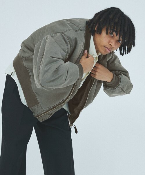 JOURNAL STANDARD（ジャーナルスタンダード）の「オーバーフィット ボンバーブルゾン（MA-1・メンズ・ブラック/カーキ/ブラウン・MEDIUM/LARGE）」の15枚目の写真