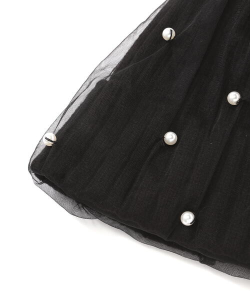 NATURAL BEAUTY BASIC（ナチュラルビューティーベーシック）の「パールドットデュアルワッチ（ニットキャップ/ビーニー・レディース・ブラック・FREE）」の5枚目の写真