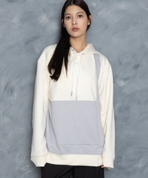 Starting Over（スターティングオーバー）の「cardboard knit switching hoodie/ダンボールニット 切り替え プルオーバー パーカー（パーカー）」