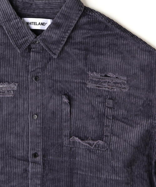 WHITELAND(ホワイトランド)の「WHITELAND/ホワイトランド/VINTAGE CORDUROY SHIRTS(シャツ/ブラウス・レディース・ネイビー/ブラウン・F)」の17枚目の写真