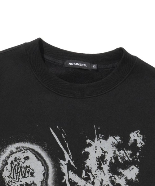 NOT4NERD（ノットフォーナード）の「【UNISEX】 NOT4NERD／Forest Fireプルオーバー（裏起毛）（スウェット・レディース・ブラック/グレー・MEDIUM/X-LARGE/LARGE）」の11枚目の写真