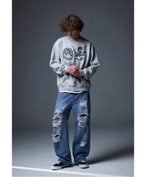 NOT4NERD（ノットフォーナード）の「【UNISEX】 NOT4NERD／Forest Fireプルオーバー（裏起毛）（スウェット・レディース・ブラック/グレー・MEDIUM/X-LARGE/LARGE）」の20枚目の写真