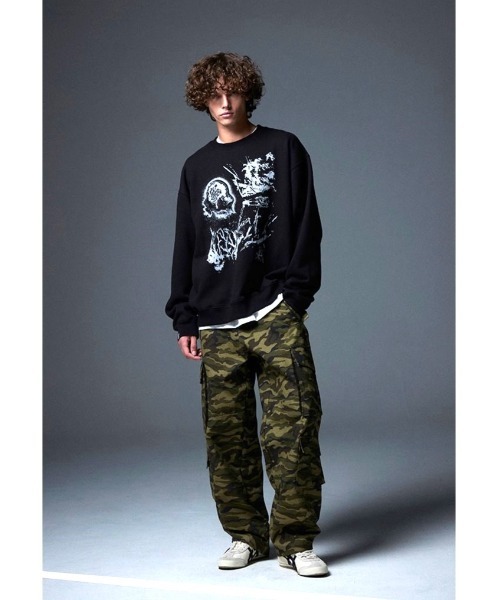 NOT4NERD（ノットフォーナード）の「【UNISEX】 NOT4NERD／Forest Fireプルオーバー（裏起毛）（スウェット・レディース・ブラック/グレー・MEDIUM/X-LARGE/LARGE）」の18枚目の写真