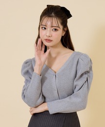 REDYAZEL | ボリュームショルダーリブカーディガン(カーディガン/ボレロ)