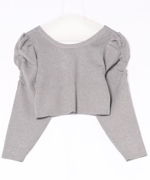 REDYAZEL（レディアゼル）の「ボリュームショルダーリブカーディガン（カーディガン/ボレロ・レディース・ブラウン/ブラック/グレー・FREE）」の7枚目の写真