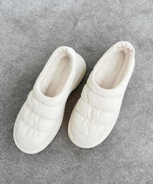 Heather（ヘザー）の「パファーマニッシュシューズ　210699（スリッポン・レディース・アイボリー/ブラック・M/L）」の10枚目の写真