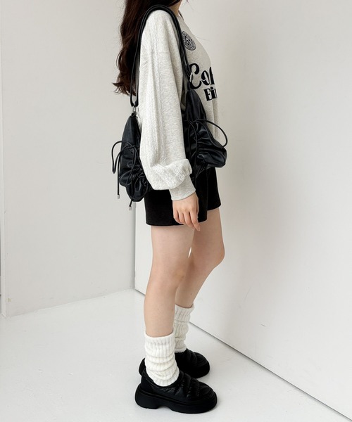 Heather（ヘザー）の「パファーマニッシュシューズ　210699（スリッポン・レディース・アイボリー/ブラック・M/L）」の3枚目の写真