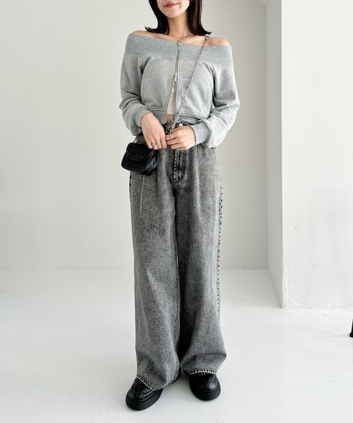 Heather（ヘザー）の「パファーマニッシュシューズ　210699（スリッポン・レディース・アイボリー/ブラック・M/L）」の4枚目の写真