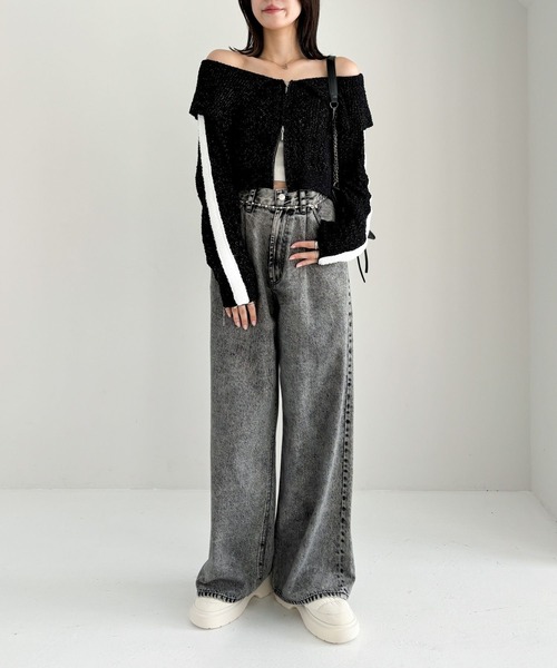 Heather（ヘザー）の「パファーマニッシュシューズ　210699（スリッポン・レディース・アイボリー/ブラック・M/L）」の9枚目の写真