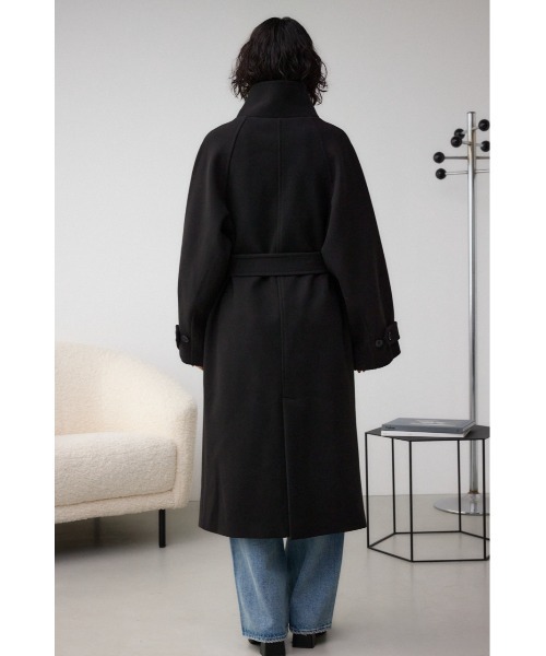 AZUL by moussy(アズールバイマウジー)の「スタンドカラーウォッシャブルロングコート(チェスターコート・レディース・ブラック/ライトベージュ/杢グレー・SMALL/MEDIUM)」の10枚目の写真