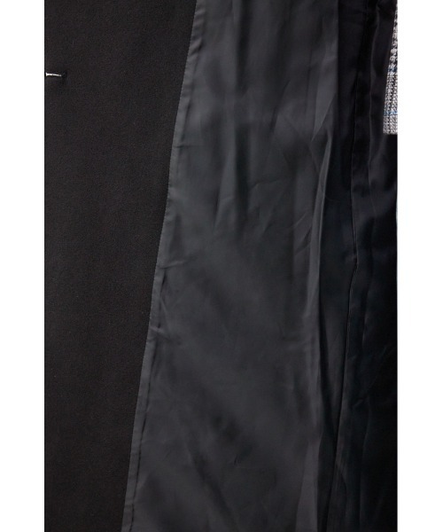 AZUL by moussy(アズールバイマウジー)の「スタンドカラーウォッシャブルロングコート(チェスターコート・レディース・ブラック/ライトベージュ/杢グレー・SMALL/MEDIUM)」の16枚目の写真