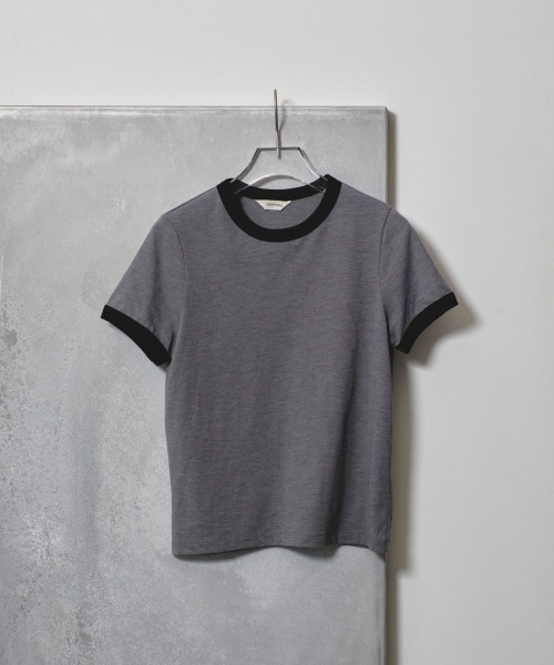 TODAYFUL（トゥデイフル）の「TODAYFUL　Compact Ringer Tee コンパクトリンガーTシャツ/12510608（Tシャツ/カットソー・レディース・ナチュラル/グレー・ONE SIZE）」の9枚目の写真