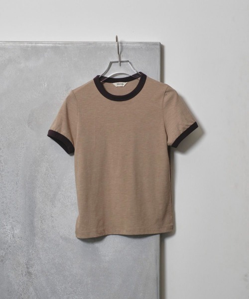 TODAYFUL（トゥデイフル）の「TODAYFUL　Compact Ringer Tee コンパクトリンガーTシャツ/12510608（Tシャツ/カットソー・レディース・ナチュラル/グレー・ONE SIZE）」の10枚目の写真