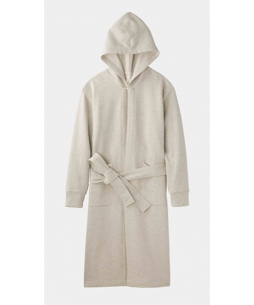 KEnTe（ケンテ）の「Basic Robe（ガウン/バスローブ・レディース・チャコールグレー/オートミール・S/M）」の2枚目の写真