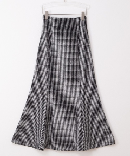 emi+（エミプラス）の「ハイウエストバックレースアップ千鳥柄マーメイドスカート（スカート・レディース・ブラック系その他/ブラウン系その他・M/L/S）」の5枚目の写真