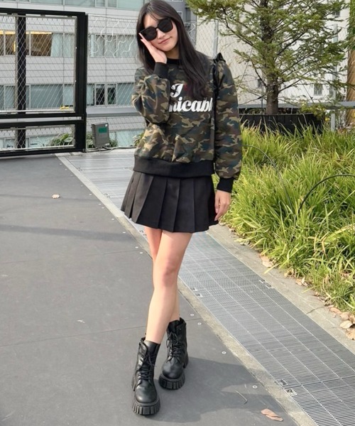 セール】迷彩ロゴ起毛トレーナー（スウェット）｜shrita（シュリータ