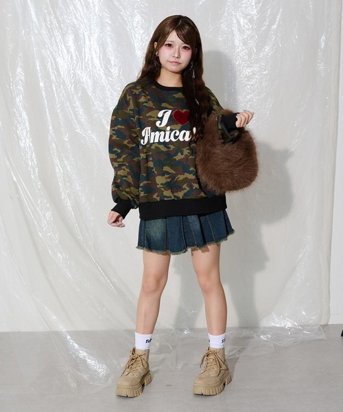 セール】迷彩ロゴ起毛トレーナー（スウェット）｜shrita（シュリータ