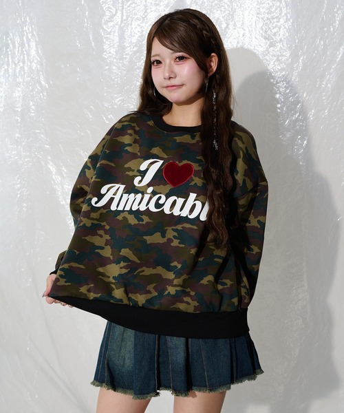 セール】迷彩ロゴ起毛トレーナー（スウェット）｜shrita（シュリータ
