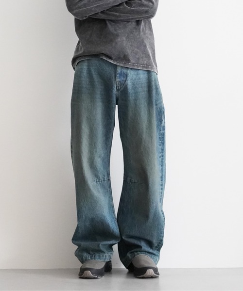 KAIKO(カイコー)の「KAIKO The denim wide fit vintage(デニムパンツ・メンズ・インディゴブルー/ブラック・1/2/3/4)」の11枚目の写真