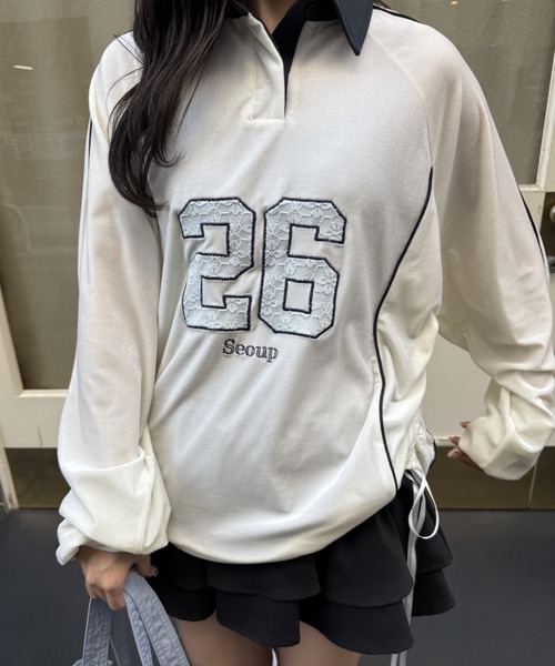 nemne store(ネンネストア)の「【Seoup】ベロアギャザートップス(その他トップス・レディース・ライトグレー/ブラック・SMALL/MEDIUM)」の21枚目の写真