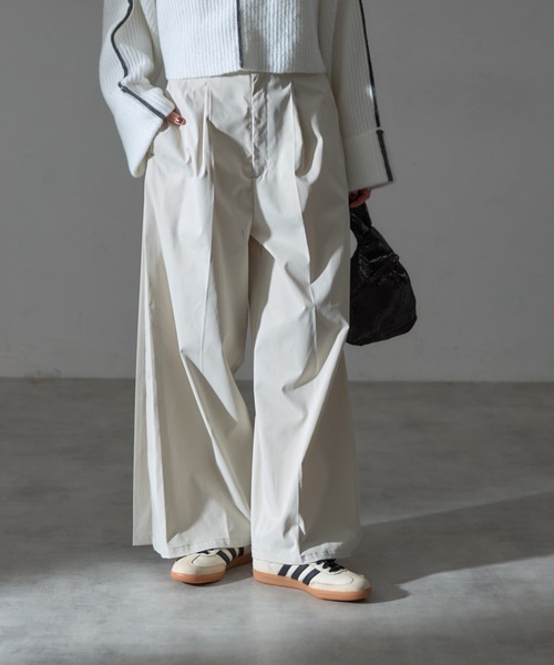 each(イーチ)の「サイドプリーツタック入りワイドパンツ(その他パンツ・レディース・アイボリー/カーキ/ブラック・M)」の17枚目の写真