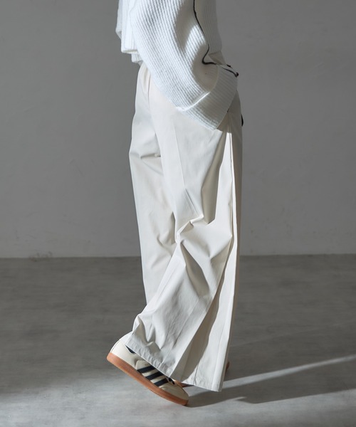 each(イーチ)の「サイドプリーツタック入りワイドパンツ(その他パンツ・レディース・アイボリー/カーキ/ブラック・M)」の16枚目の写真