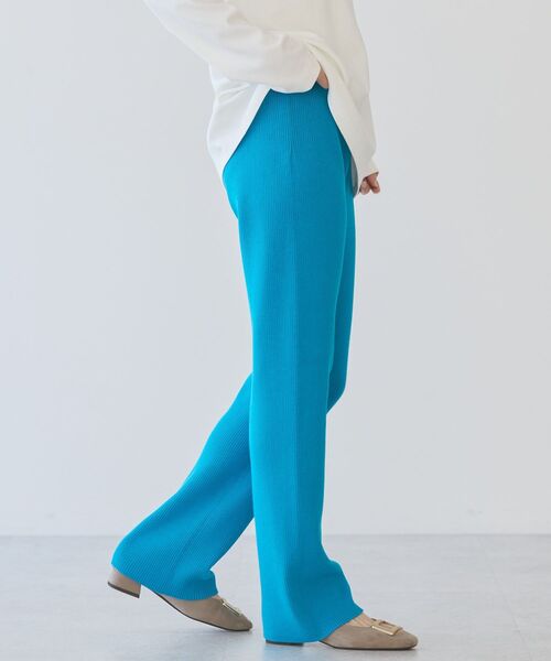 AMERICAN HOLIC（アメリカンホリック）の「リブニットパンツ（その他パンツ・レディース・ブラック/ブルー/アイボリー・L/M）」の10枚目の写真