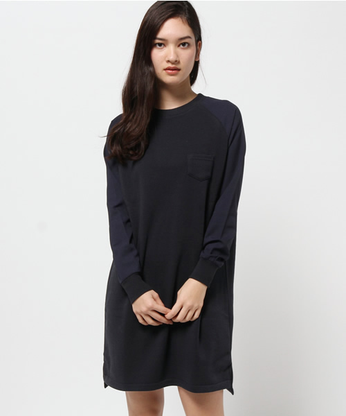 koe(コエ)の「スポーティイソザイワンピース(ワンピース・レディース・杢グレー/ブラック/ネイビー・LARGE/MEDIUM/SMALL)」の3枚目の写真